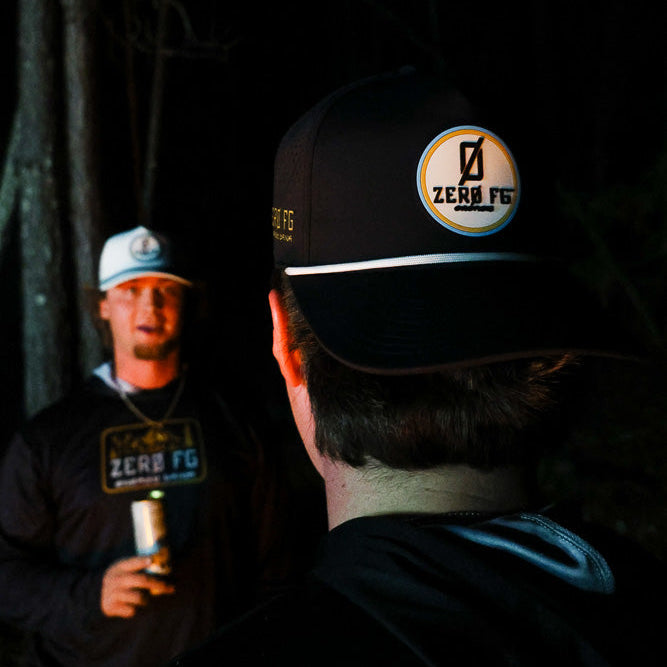 Zero FG Energy Branded Bills Black Curved 5 Panel Rope Hat