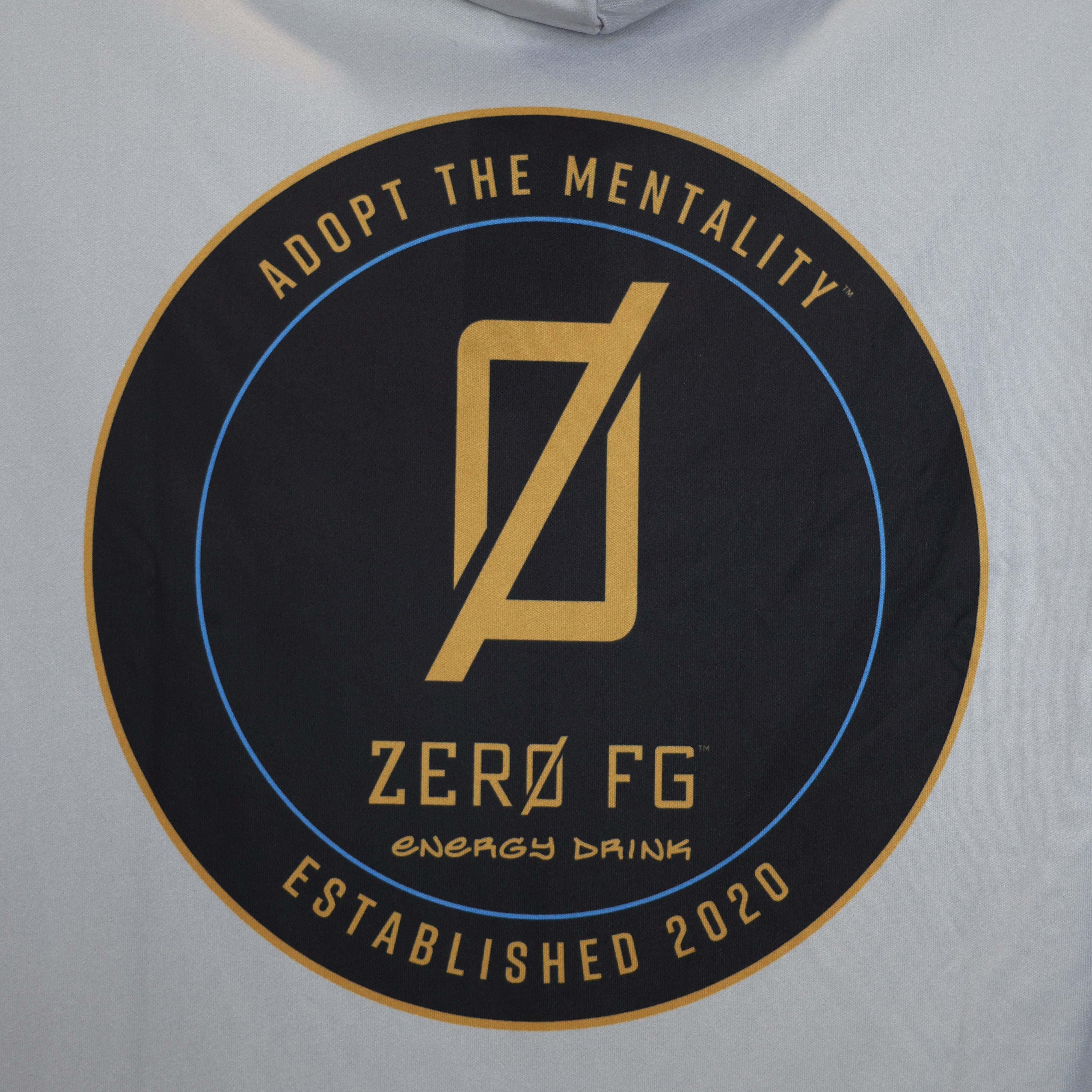 Zero FG Energy Grey Performance Hoodie Back Detail