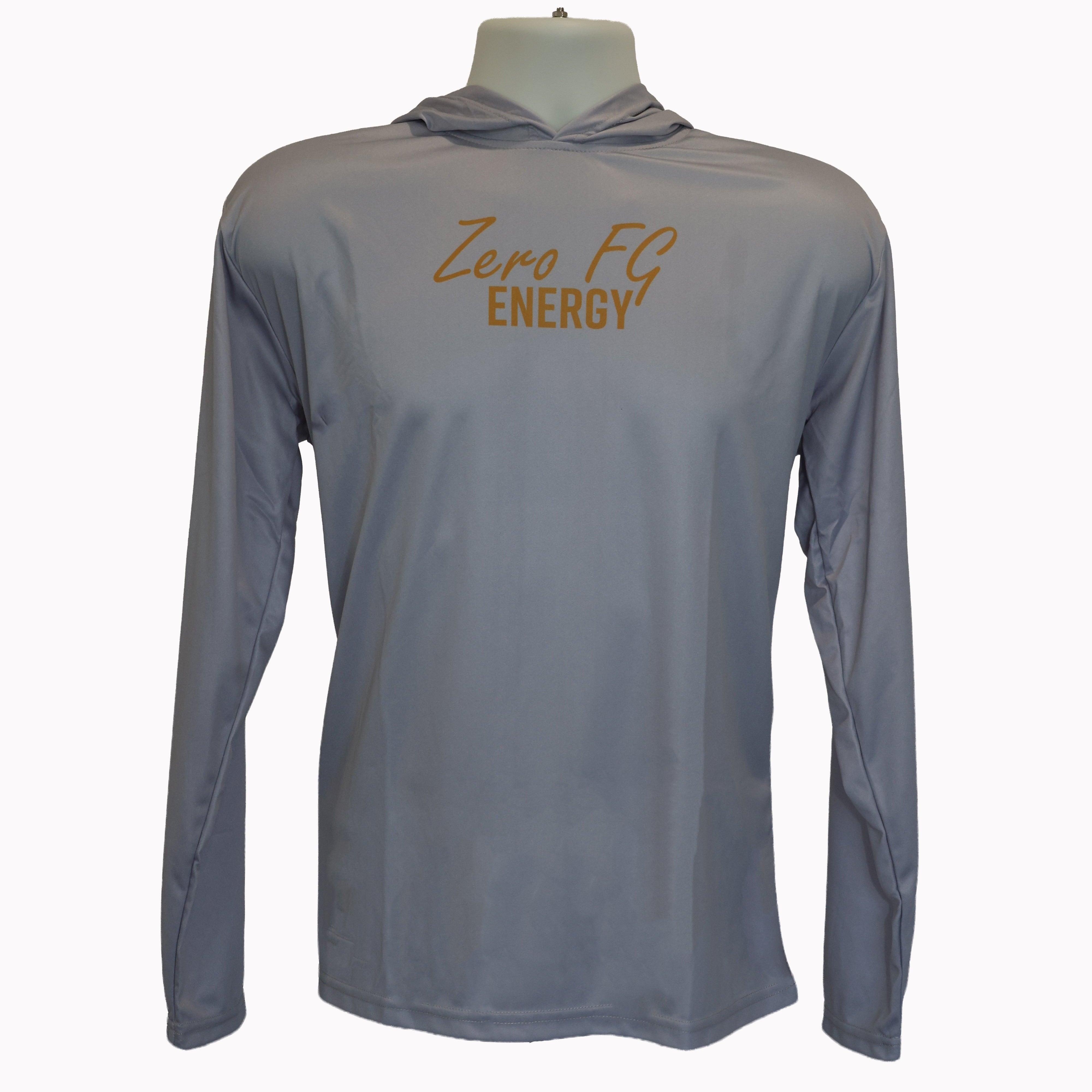 Zero FG Energy Grey Performance Hoodie Front