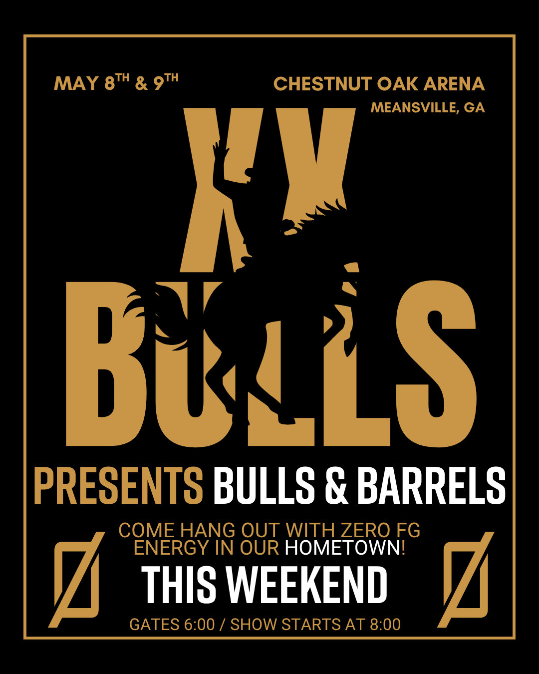 Zero FG Energy Drink Sponsors XX Bulls' Bulls and Barrels