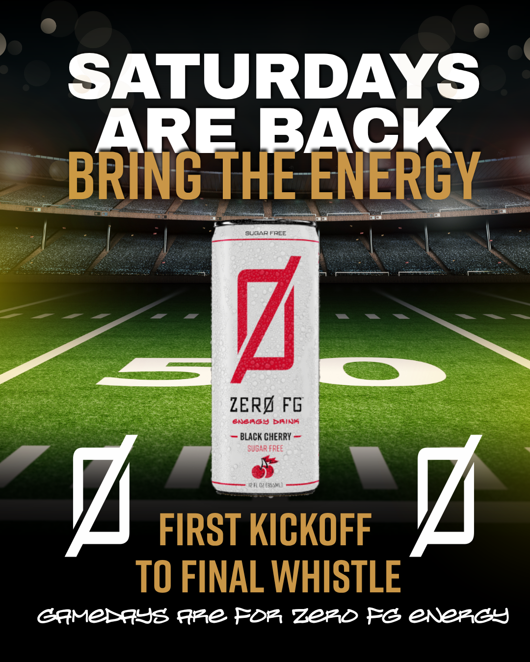 Gamedays are for Zero FG Energy!