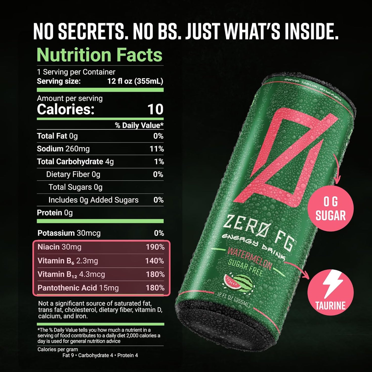 Zero FG Energy Drink - Save Your Energy – ZERO FG ENERGY