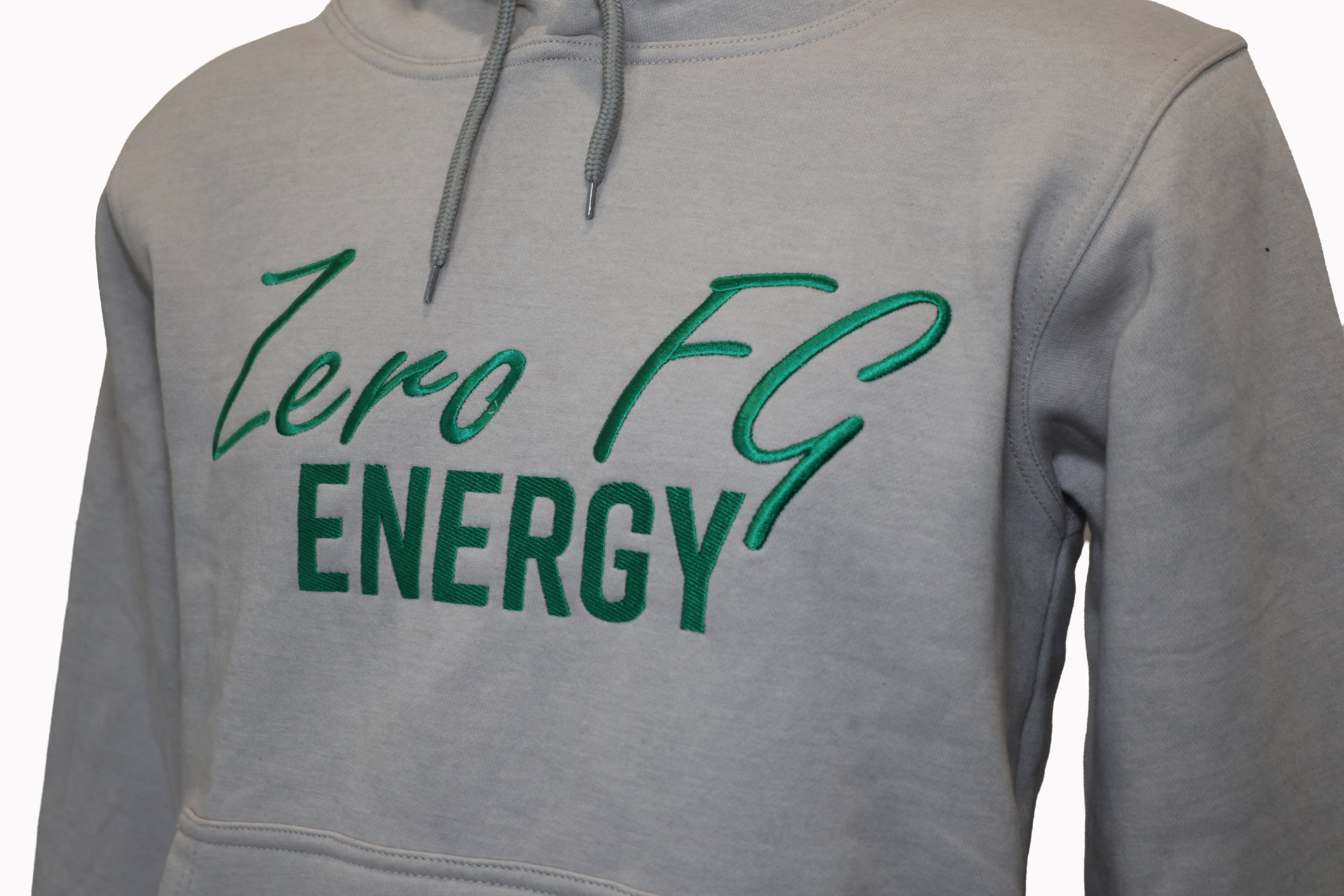 Zero FG Energy Grey Hoodie Detail