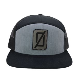 Richardson Black/Grey Zero FG Energy Drink Flat Bill Snapback w/ Ø Logo