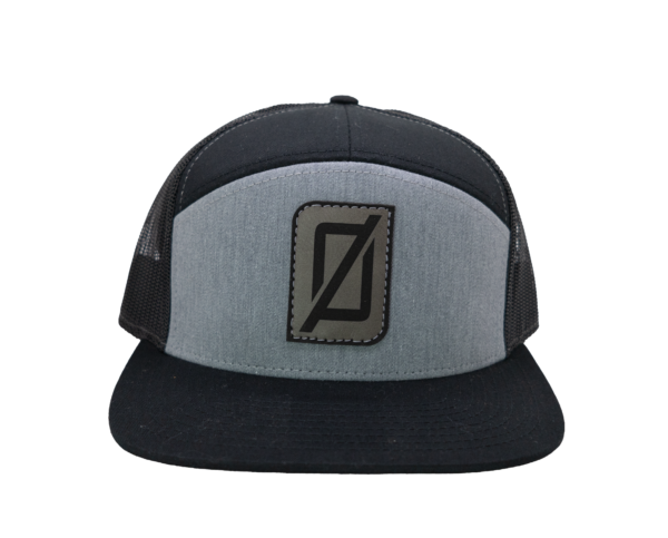 Richardson Black/Grey Zero FG Energy Drink Flat Bill Snapback w/ Ø Logo