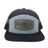 Richardson Black/Grey Zero FG Energy Drink Flat Bill Snapback w/ Full Zero FG Logo