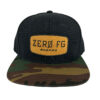 Zero FG Black Snapback with Camo bill and full logo