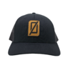 Richardson 112 Black Snap-Back Hat w/ Brown 0 Logo