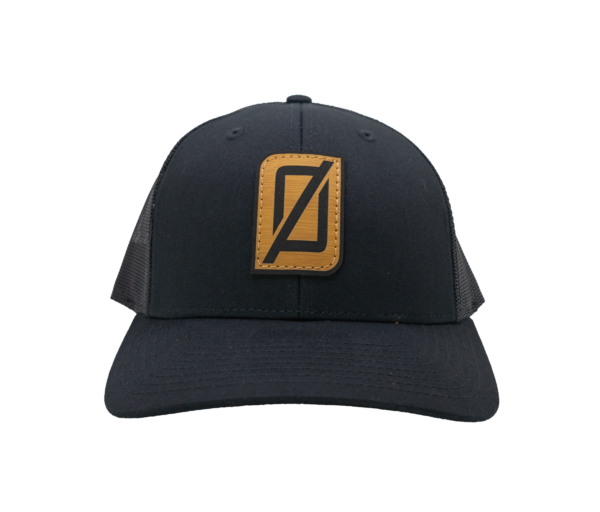 Richardson 112 Black Snap-Back Hat w/ Brown 0 Logo