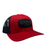 Zero FG Richardson 112 Red & Black Adjustable Trucker Hat Full Logo