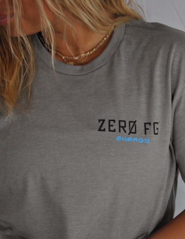Zero FG Energy Drink Established 2020 Grey T-Shirt